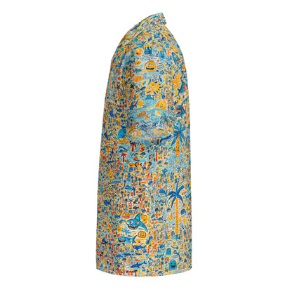 "Crazy Beach!" #3 - Unisex-Hemd mit Knöpfen