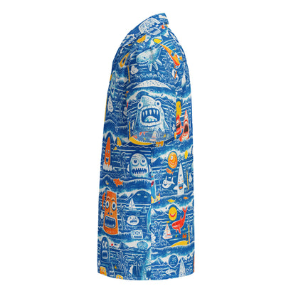 "Crazy Beach!" #4 - Unisex-Hemd mit Knöpfen