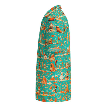 "Crazy Beach!" #5 - Unisex-Hemd mit Knöpfen