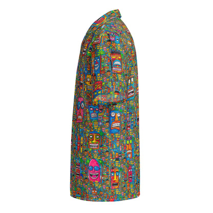 "Tiki-Madness!" #1 - Unisex-Hemd mit Knöpfen