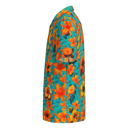 "Floral Classic" #1 - Unisex-Hemd mit Knöpfen