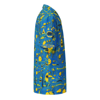 "Crazy Beach! #1" - Unisex-Hemd mit Knöpfen