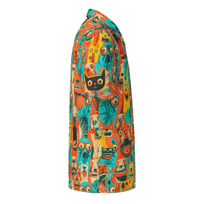 "Crazy Dogz!" #1 - Unisex-Hemd mit Knöpfen - "Wuff!"-Edition