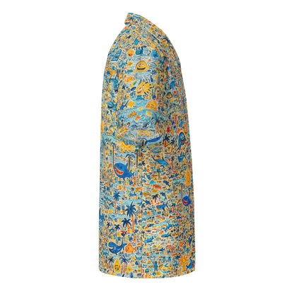 "Crazy Beach!" #3 - Unisex-Hemd mit Knöpfen