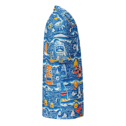 "Crazy Beach!" #4 - Unisex-Hemd mit Knöpfen