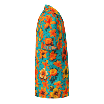 "Floral Classic" #1 - Unisex-Hemd mit Knöpfen