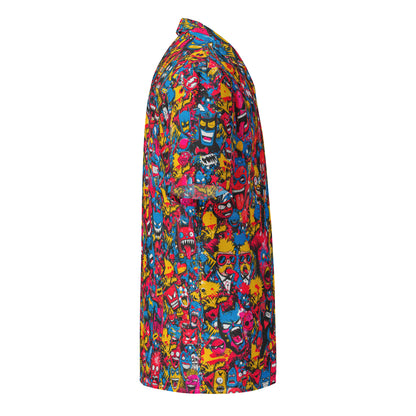 "Crazy Superheroes!" #1 - Unisex-Hemd mit Knöpfen