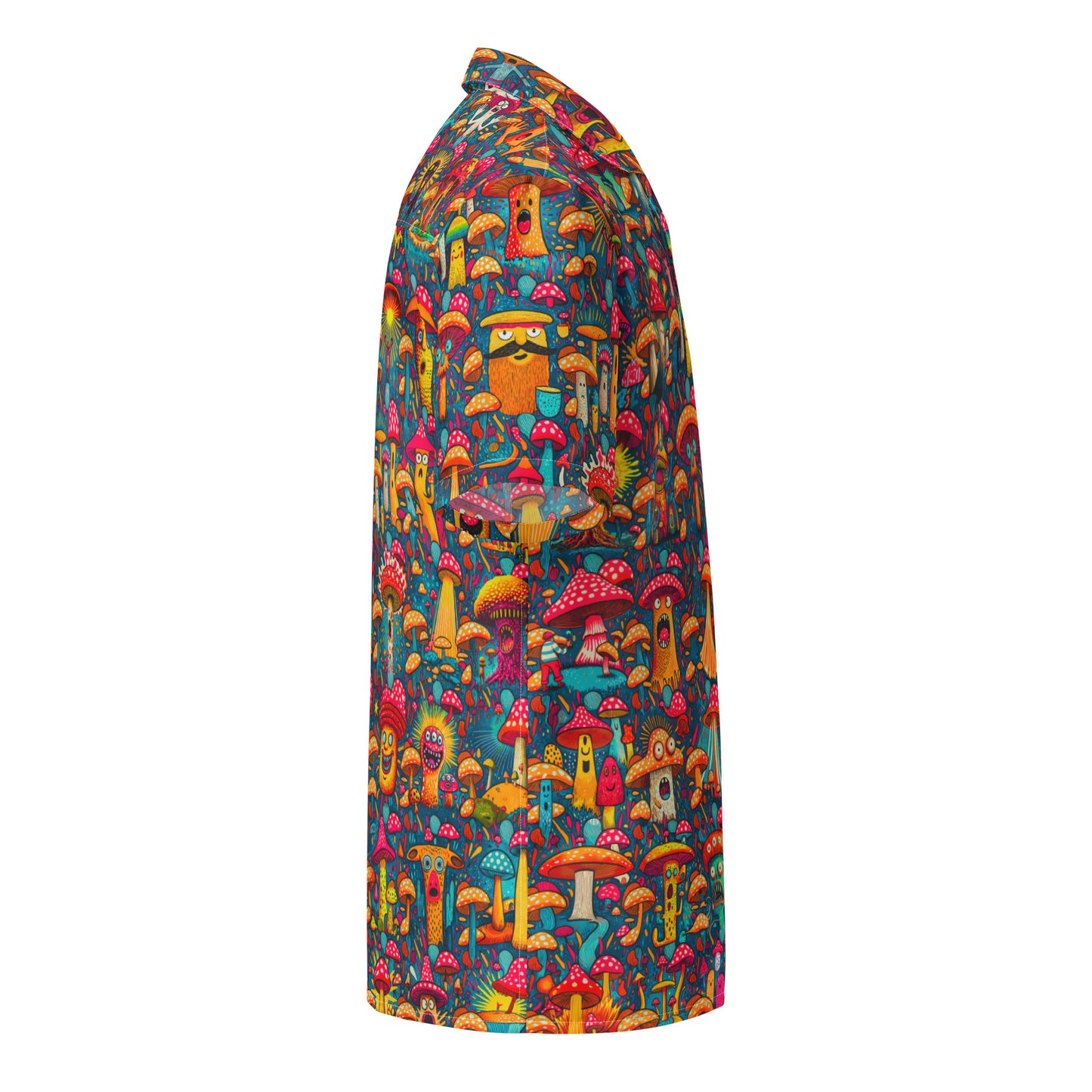 "Psychedelic Shrooms!" #1 - Unisex-Hemd mit Knöpfen
