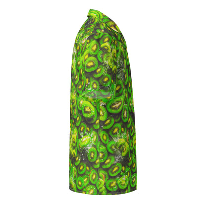 "Fresh Fruits!" #4 - Unisex-Hemd mit Knöpfen - Kiwi-Edition!