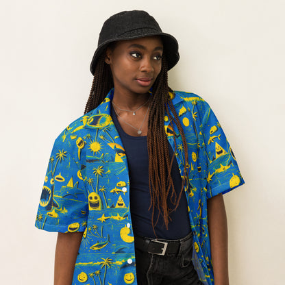 "Crazy Beach! #1" - Unisex-Hemd mit Knöpfen