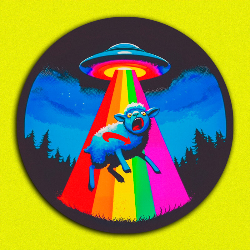 Sticker "Abducted AfD-Schlafschaf" (25/50/100 Stk.)