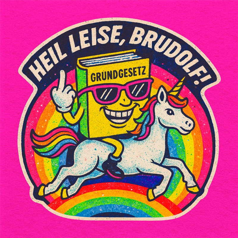 Sticker "Heil leise, Brudolf!" (25/50/100 Stk.)