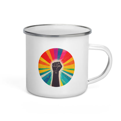 "Antifaschistische Aktion, 161" - Emaille-Tasse