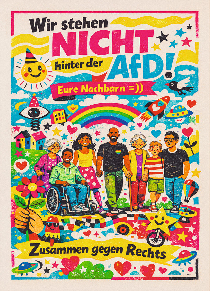 Sticker "Eure Nachbarn ;)" [10,5x15cm] (25/50/100 St.)