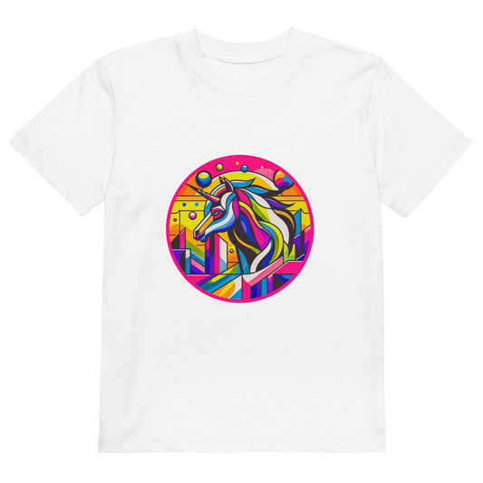 "Unicorn" - Bio-Baumwoll-T-Shirt für Kinder - Weiß