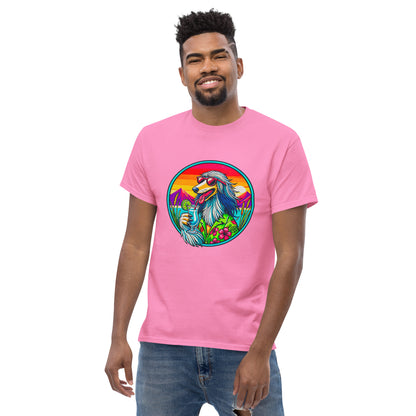 "Dogs On Vacation"-Kollektion - Afghane - Klassisches Unisex-T-Shirt - 13 verschiedene Farben