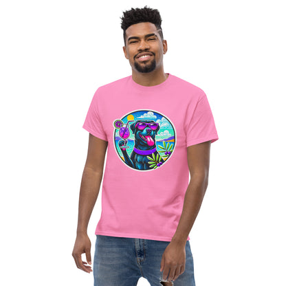 "Dogs On Vacation"-Kollektion - Black Labbi #3 - Klassisches Unisex-T-Shirt - 13 verschiedene Farben