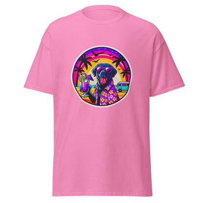"Dogs On Vacation"-Kollektion - Black Labrador #1 - Klassisches Unisex-T-Shirt - 13 verschiedene Farben