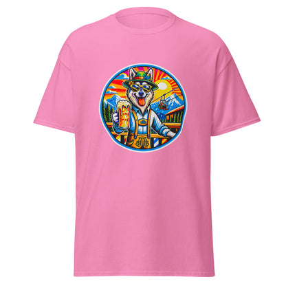 "Dogs On Vacation"-Kollektion - European Sled Dog - Klassisches Unisex-T-Shirt - 13 verschiedene Farben