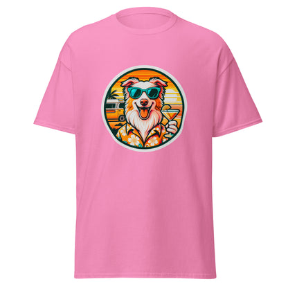 "Dogs On Vacation"-Kollektion - Australian Shepherd #1 - Klassisches Unisex-T-Shirt - 13 verschiedene Farben