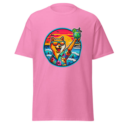 "Dogs On Vacation"-Kollektion - Shiba Inu - Klassisches Unisex-T-Shirt - 13 verschiedene Farben