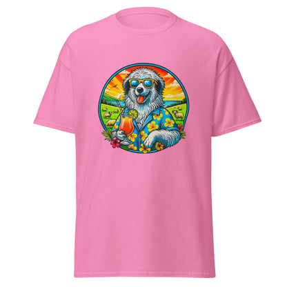 "Dogs On Vacation"-Kollektion - Polish Lowland Sheepdog - Klassisches Unisex-T-Shirt - 13 verschiedene Farben