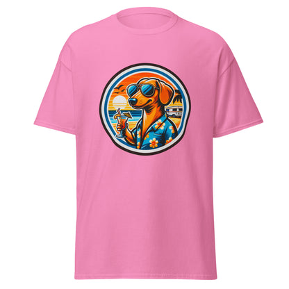 "Dogs On Vacation"-Kollektion - Cool Dachshund - Klassisches Unisex-T-Shirt - 13 verschiedene Farben