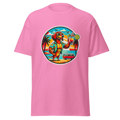"Dogs On Vacation"-Kollektion - "Muscle Dachshund" #1 - Klassisches Unisex-T-Shirt - 13 verschiedene Farben
