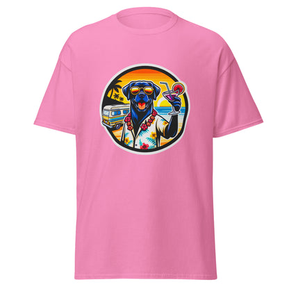 "Dogs On Vacation"-Kollektion - Black Labrador #3 - Klassisches Unisex-T-Shirt - 13 verschiedene Farben