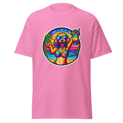 "Dogs On Vacation"-Kollektion - Blonde Havaneser #3 (female) - Klassisches Unisex-T-Shirt - 13 verschiedene Farben