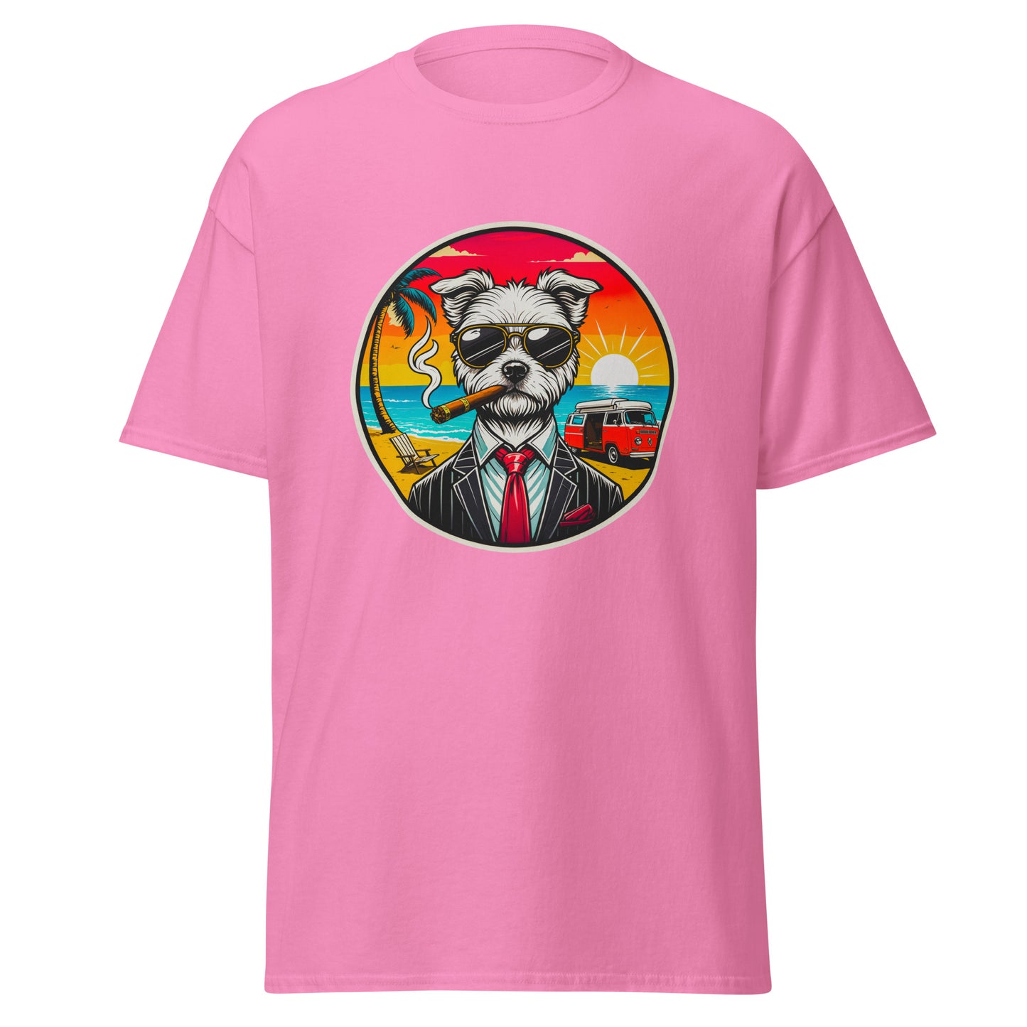 "Dogs On Vacation"-Kollektion - Malteser (Ivo) - Klassisches Unisex-T-Shirt - 13 verschiedene Farben