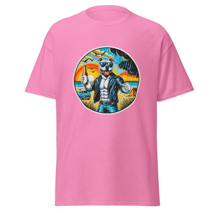 "Dogs On Vacation"-Kollektion - Staffordshire-Terrier #3 - Klassisches Unisex-T-Shirt - 13 verschiedene Farben