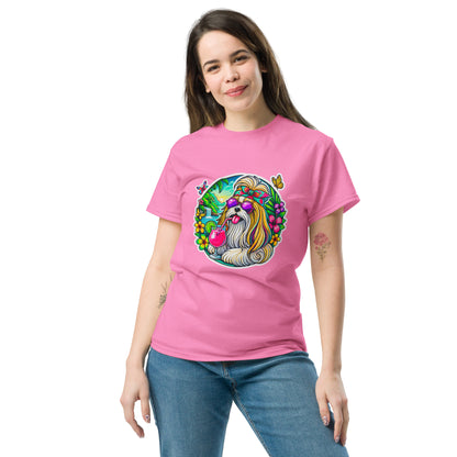 "Dogs On Vacation"-Kollektion - Ihasa Apso - Klassisches Unisex-T-Shirt - 13 verschiedene Farben