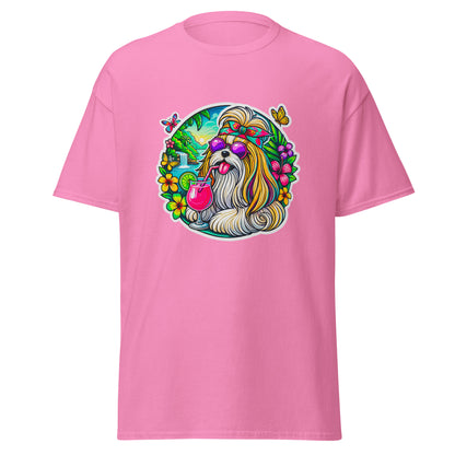 "Dogs On Vacation"-Kollektion - Ihasa Apso - Klassisches Unisex-T-Shirt - 13 verschiedene Farben