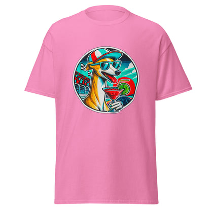 "Dogs On Vacation"-Kollektion - Whippet - Klassisches Unisex-T-Shirt - 13 verschiedene Farben