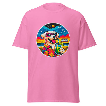 "Dogs On Vacation"-Kollektion - White Labbi - Klassisches Unisex-T-Shirt - 13 verschiedene Farben