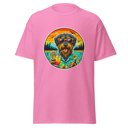 "Dogs On Vacation"-Kollektion - Rauhaardackel #2 - Klassisches Unisex-T-Shirt - 13 verschiedene Farben