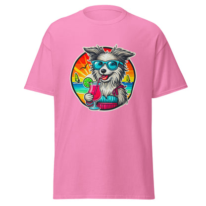 "Dogs On Vacation"-Kollektion - Bobtail - Klassisches Unisex-T-Shirt - 13 verschiedene Farben