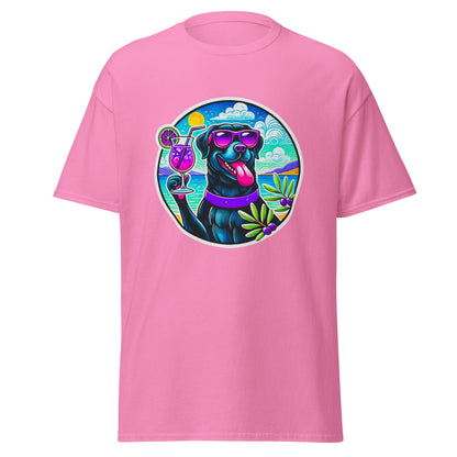 "Dogs On Vacation"-Kollektion - Black Labbi #3 - Klassisches Unisex-T-Shirt - 13 verschiedene Farben