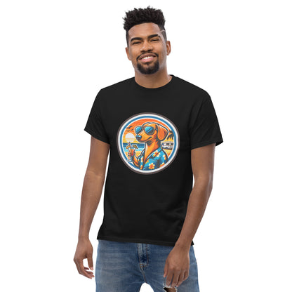 "Dogs On Vacation"-Kollektion - Cool Dachshund - Klassisches Unisex-T-Shirt - 13 verschiedene Farben