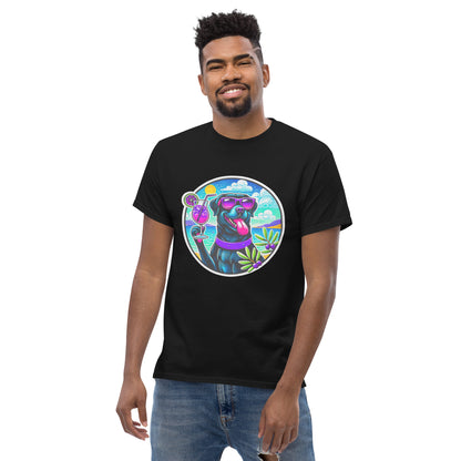 "Dogs On Vacation"-Kollektion - Black Labbi #3 - Klassisches Unisex-T-Shirt - 13 verschiedene Farben