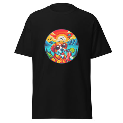 "Dogs On Vacation"-Kollektion - Beagle - Klassisches Unisex-T-Shirt - 13 verschiedene Farben