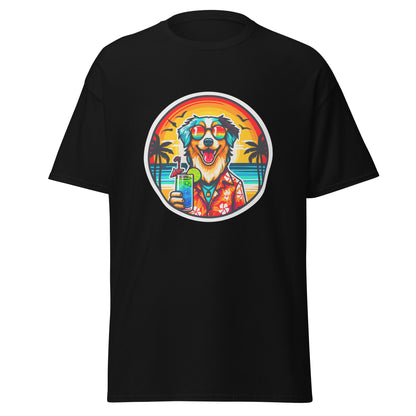 "Dogs On Vacation"-Kollektion - Australian Shepherd #3 - Klassisches Unisex-T-Shirt - 13 verschiedene Farben