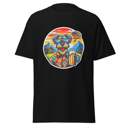 Klassisches Unisex T-Shirt"Dogs On Vacation"-Kollektion - Riesenschnauzer in Bavaria - Klassisches Unisex-T-Shirt - 13 verschiedene Farben