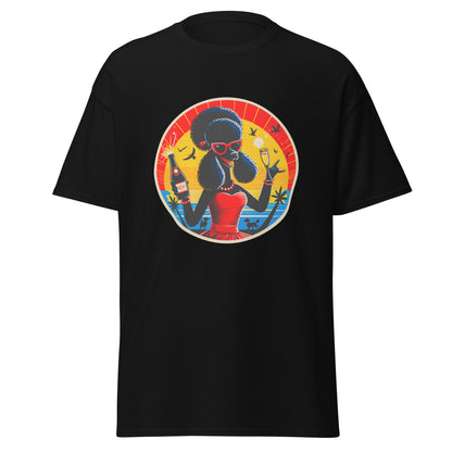 Klassisches Unisex T-"Dogs On Vacation"-Kollektion - Black Royal Poodle (female) #2 - Klassisches Unisex-T-Shirt - 13 verschiedene Farben