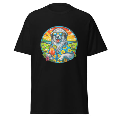 "Dogs On Vacation"-Kollektion - Polish Lowland Sheepdog - Klassisches Unisex-T-Shirt - 13 verschiedene Farben