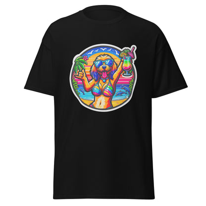 "Dogs On Vacation"-Kollektion - Blonde Haveneser (female) - Klassisches Unisex-T-Shirt - 13 verschiedene Farben