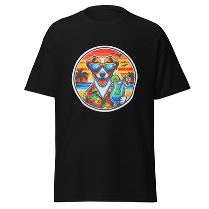 "Dogs On Vacation"-Kollektion - Jack-Russel-Terrier - Klassisches Unisex-T-Shirt - 13 verschiedene Farben