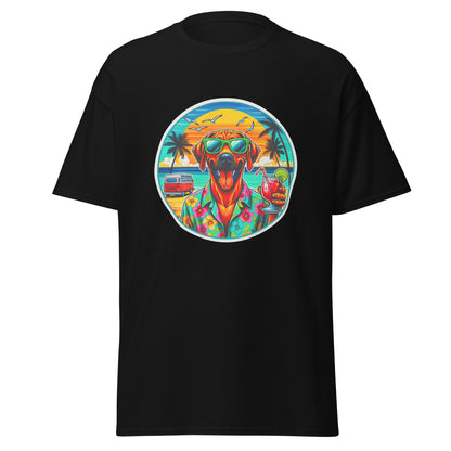 "Dogs On Vacation"-Kollektion - Rhodesian Ridgeback - Klassisches Unisex-T-Shirt - 13 verschiedene Farben