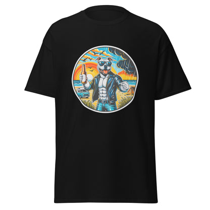 "Dogs On Vacation"-Kollektion - Staffordshire-Terrier #3 - Klassisches Unisex-T-Shirt - 13 verschiedene Farben